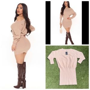 fashion nova palmer sweater dress.